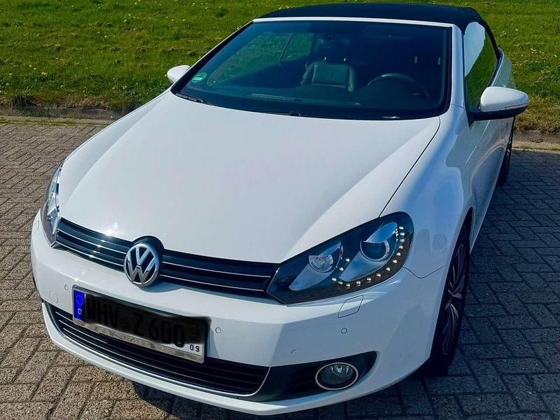 Weiß Gebraucht 2011 VW Golf Cabriolet Cabrio | 12.900 € - Bild 1/4