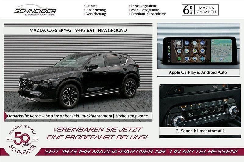 Gebraucht Mazda CX-5 Newground 194 PS (142 kW) 2024 Schwarz SUV