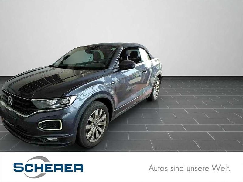 Rauchgrau metallic Gebraucht 2021 VW T-Roc Cabriolet R-line Cabrio | 23.950 € (Etwas zu teuer) - Bild 1/3