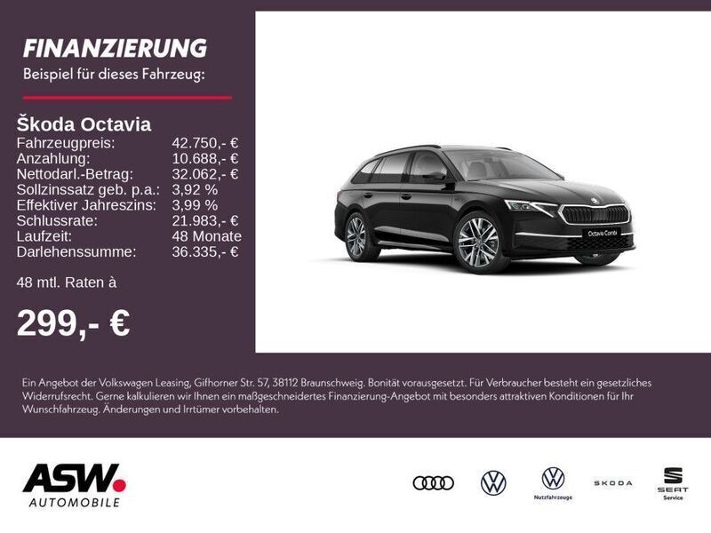 Schwarz Neu 2025 Skoda Octavia Tour Kombi | 42.750 € (Teuer) - Bild 1/4