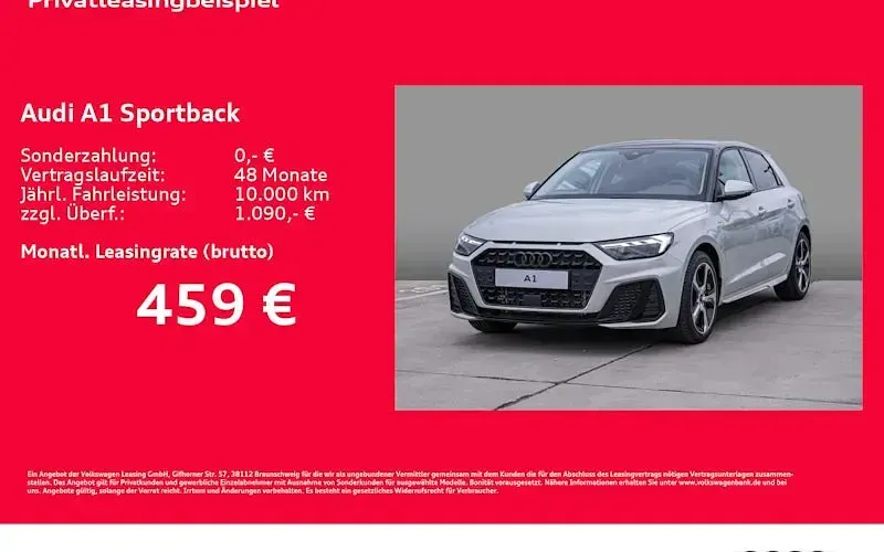 Neu Audi A1 Sportback S-Line 116 PS (85 kW) 2026 Silber Kleinwagen