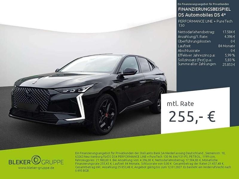 Schwarz Gebraucht 2023 DS Automobiles DS4 Performance Line Plus Limousine | 21.980 € (Fairer Preis) - Bild 1/3