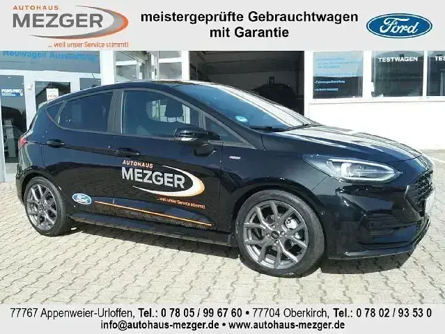 Gebraucht Ford Fiesta ST-Line 125 PS (91 kW) 2023 Obsidianschwarz metallic Kleinwagen