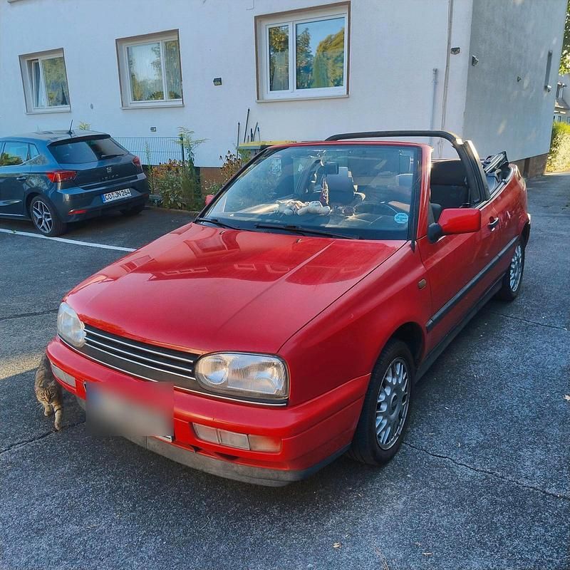 Rot Gebraucht 1996 VW Golf Cabriolet Edition Cabrio | 1.000 € (Superpreis) - Bild 1/4