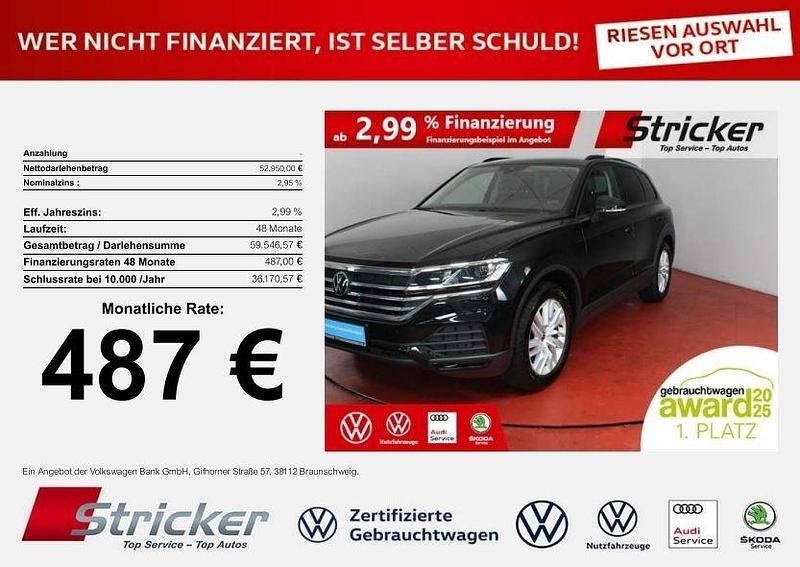 Grenadillschwarz metallic Gebraucht 2025 VW Touareg SUV | 52.929 € (Superpreis) - Bild 1/4