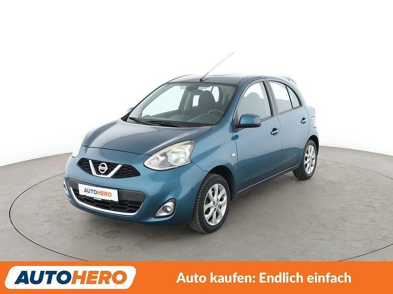 Blau Gebraucht 2015 Nissan Micra Acenta Kleinwagen | 7.950 € (Etwas zu teuer) - Bild 1/3