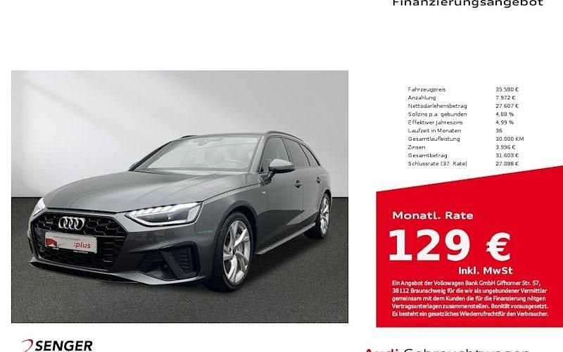 Grau Gebraucht 2023 Audi A4 S-Line Kombi | 35.580 € (Superpreis) - Bild 1/4