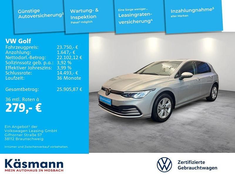 Gebraucht VW Golf VIII Life 116 PS (85 kW) 2023 Silber Limousine