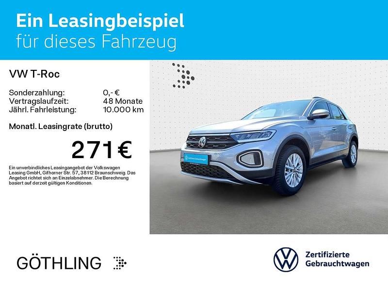Gebraucht VW T-Roc Life 150 PS (110 kW) 2024 Pyritsilber metallic SUV
