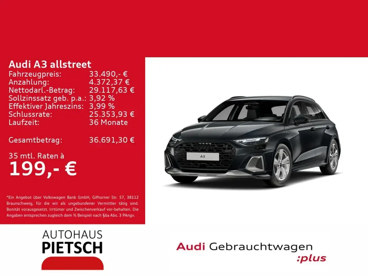 Gebraucht Audi A3 e-tron Ambiente 204 PS (150 kW) 2026 Manhattangrau metallic Kleinwagen