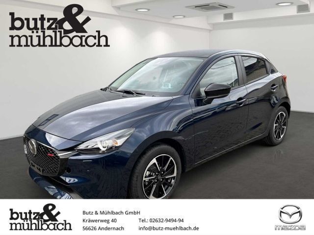 Deep crystal blue Neu 2024 Mazda 2 Homura-Aka Limousine | 24.990 € (Fairer Preis) - Bild 1/4