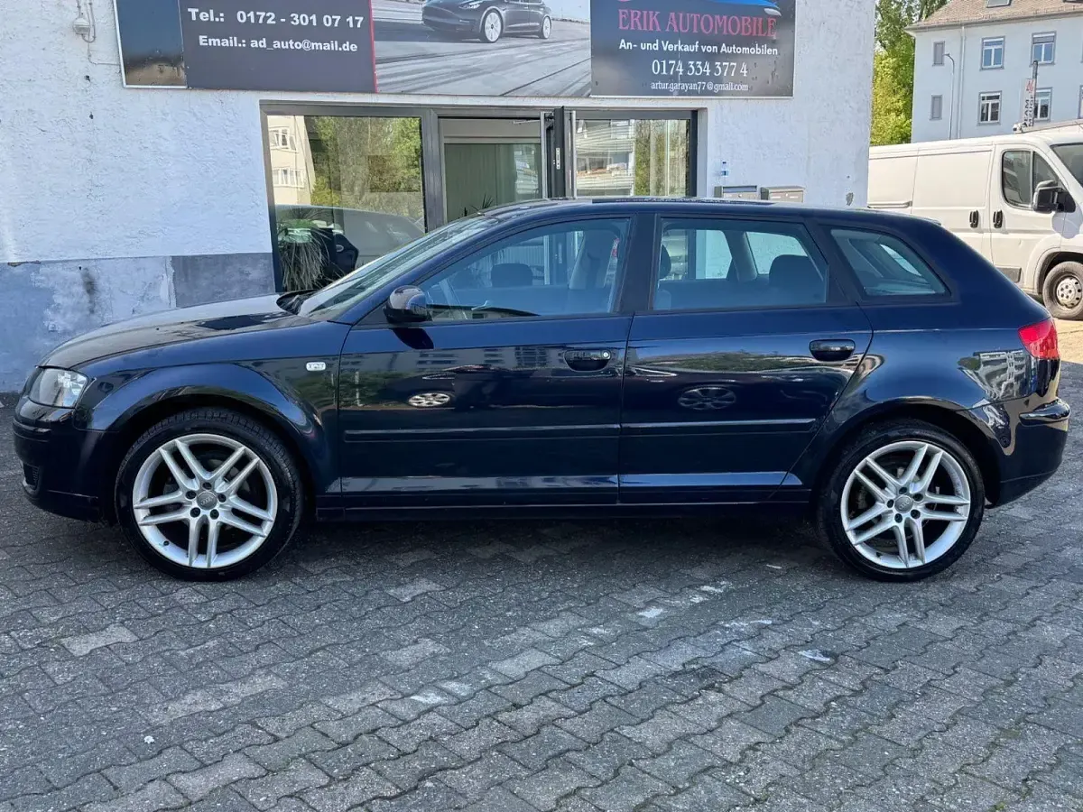 Gebraucht Audi A3 Attraction 102 PS (75 kW) 2007 Blau Kleinwagen