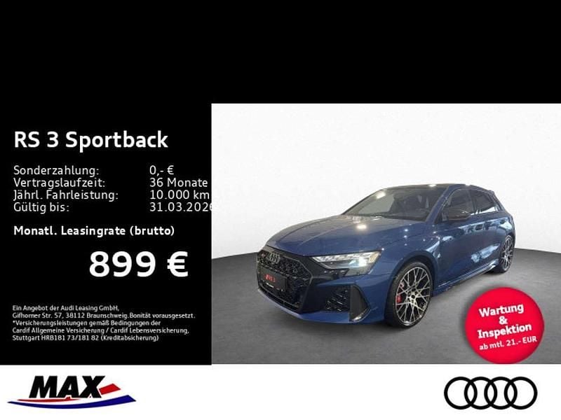 Ascariblau metallic Neu 2025 Audi RS3 Ambiente Limousine | 75.680 € - Bild 1/3