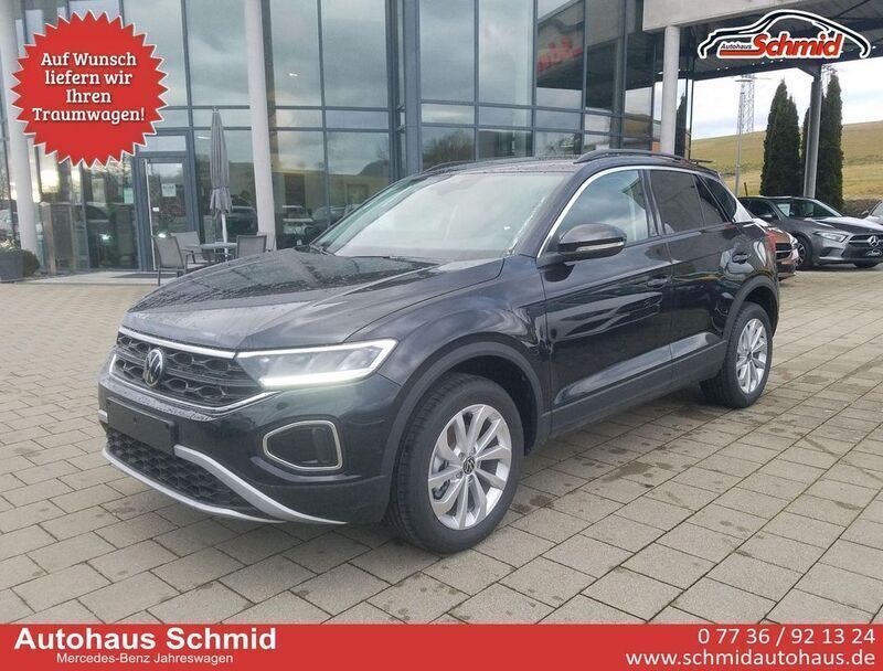 Deep black metallic Neu 2025 VW T-Roc SUV | 31.333 € - Bild 1/4