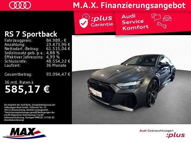 Grau Gebraucht 2022 Audi RS7 Ambiente Kleinwagen | 84.989 € (Guter Preis) - Bild 1/3