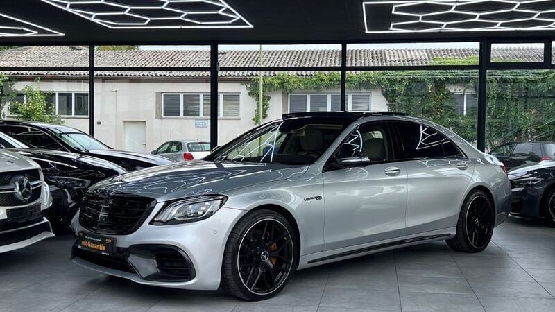 Silber Gebraucht 2017 Mercedes S560 AMG line Limousine | 49.800 € (Superpreis) - Bild 1/4