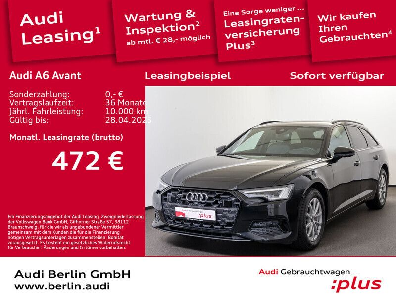 Mythosschwarz metallic Gebraucht 2024 Audi A6 Advanced Plus Kombi | 51.200 € (Teuer) - Bild 1/3