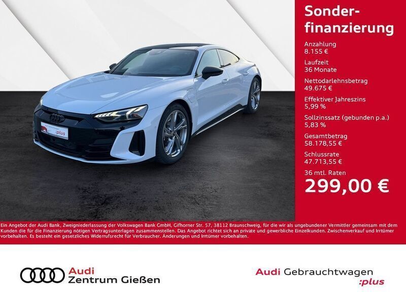 Suzukagrau metallic Gebraucht 2022 Audi e-tron GT quattro Ambiente Limousine | 57.830 € (Fairer Preis) - Bild 1/4