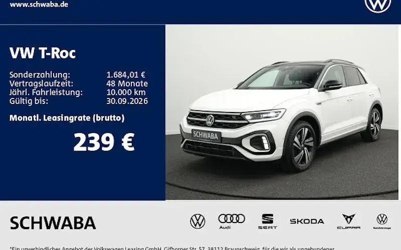Gebraucht VW T-Roc R-line 190 PS (139 kW) 2022 Pure white SUV