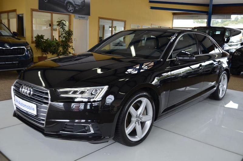 Schwarz Gebraucht 2017 Audi A4 S-Line Limousine | 17.880 € (Guter Preis) - Bild 1/4