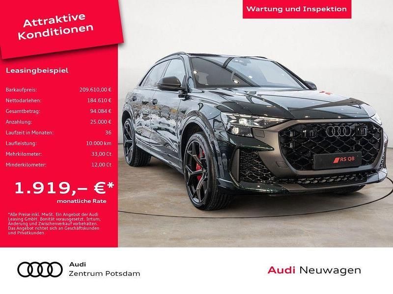 Tiefgrün Neu 2025 Audi RS Q8 Performance SUV | 189.999 € - Bild 1/4