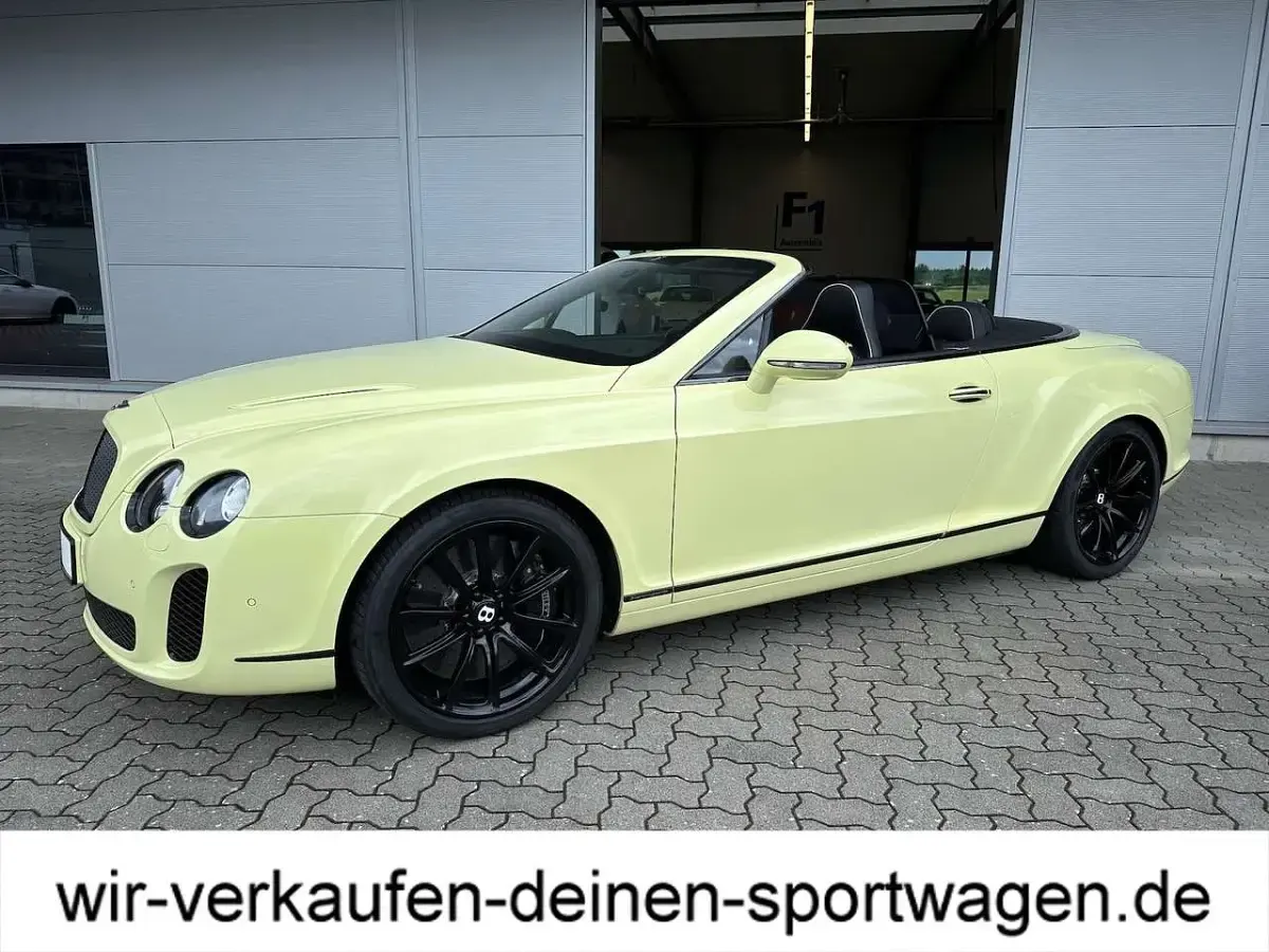Gebraucht Bentley Continental 630 PS (463 kW) 2011 Citric yellow Cabrio