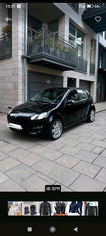Gebraucht Smart ForFour Brabus 95 PS (69 kW) 2004 Schwarz Kleinwagen