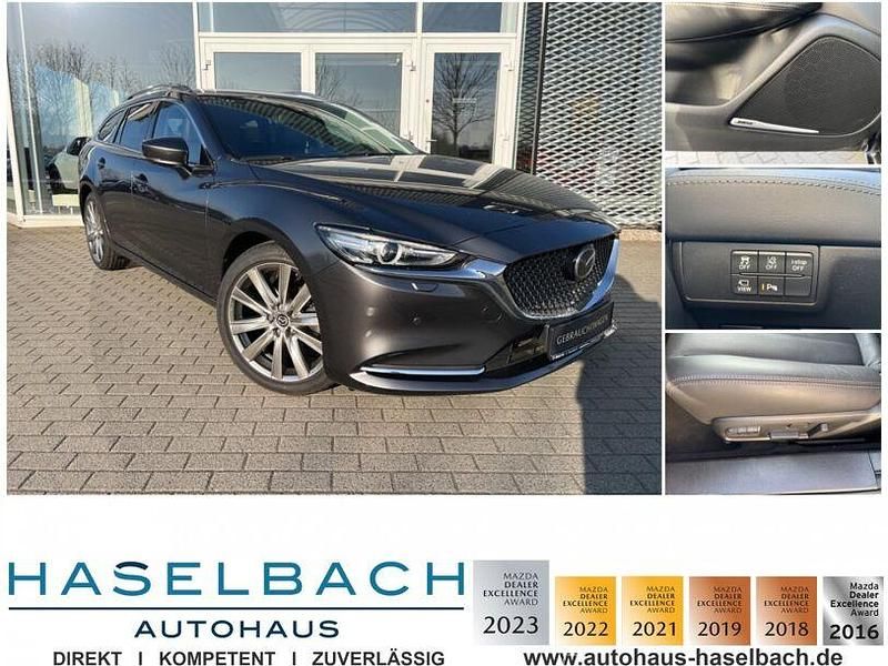 Machine grey (metallic) Gebraucht 2023 Mazda 6 Exclusive-Line Kombi | 27.460 € (Fairer Preis) - Bild 1/4