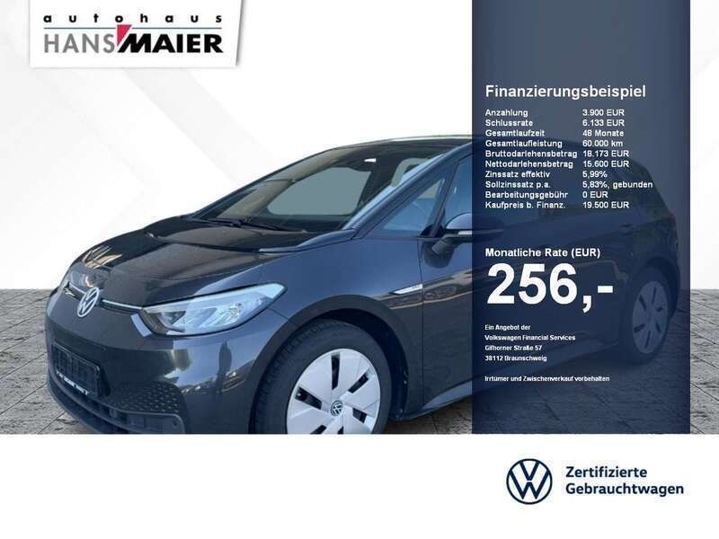 Mangangrau metallic schwarz Gebraucht 2020 VW ID.3 Pro Performance Kleinwagen | 19.500 € (Fairer Preis) - Bild 1/2