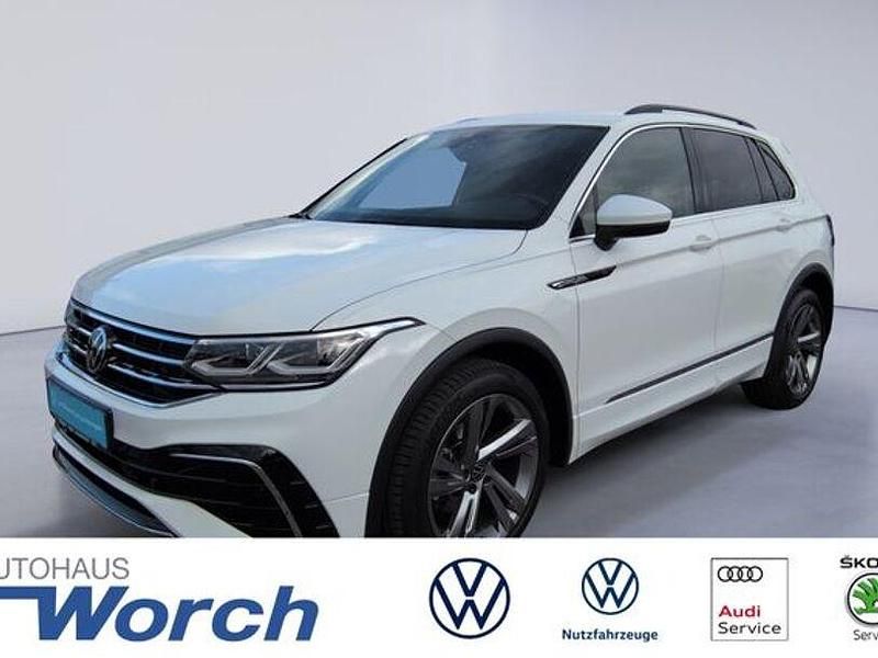 Pure white Gebraucht 2023 VW Tiguan R-line SUV | 32.449 € (Guter Preis) - Bild 1/3