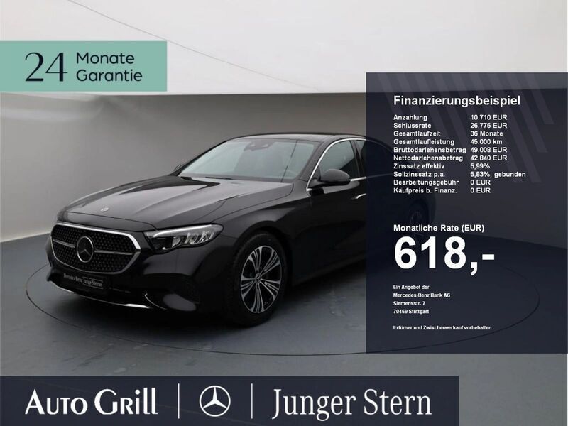 Schwarz Gebraucht 2023 Mercedes E200 Avantgarde Limousine | 54.649 € (Etwas zu teuer) - Bild 1/4