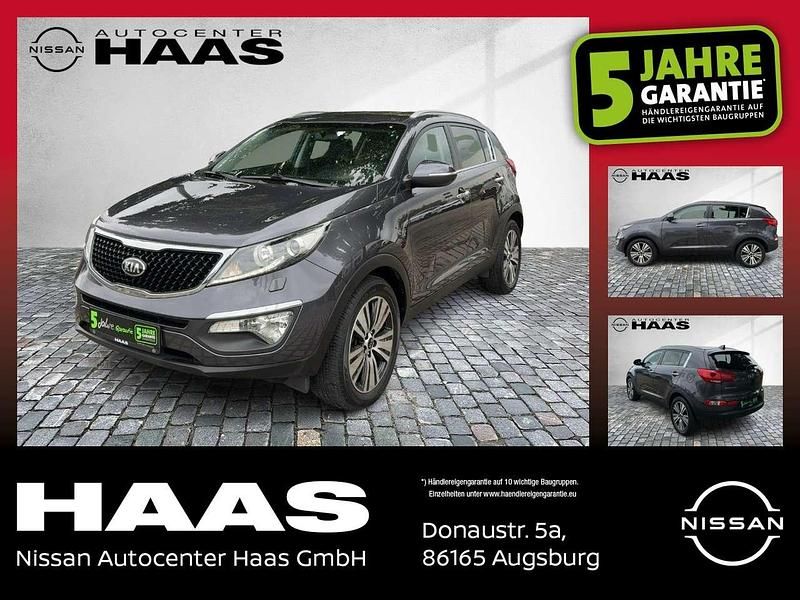 (e5b) winchestergrau met. Gebraucht 2015 Kia Sportage Spirit SUV | 11.870 € (Fairer Preis) - Bild 1/4