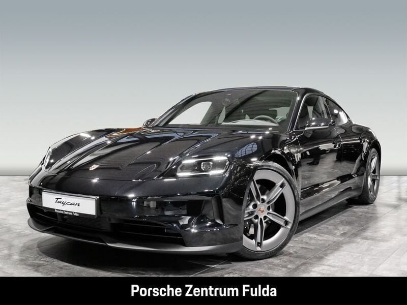 Tiefschwarzmetallic Gebraucht 2024 Porsche Taycan Limousine | 98.890 € (Superpreis) - Bild 1/4