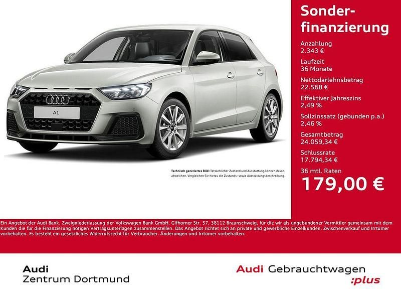 Tausilber metallic Gebraucht 2025 Audi A1 Sportback Advanced Kleinwagen | 24.911 € (Fairer Preis) - Bild 1/4