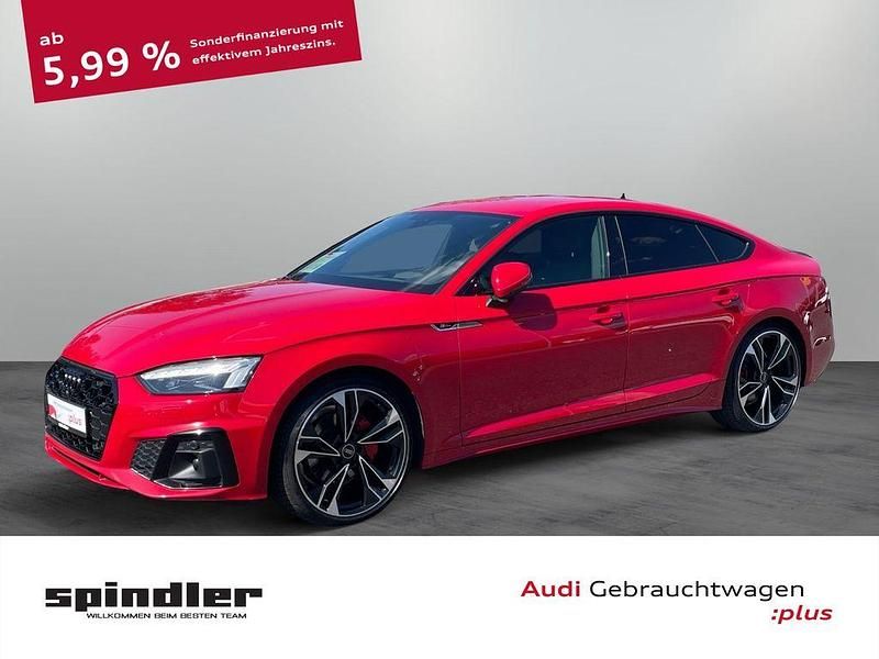 Tangorot metallic Gebraucht 2023 Audi A5 Sportback S-Line Limousine | 38.980 € (Etwas zu teuer) - Bild 1/4
