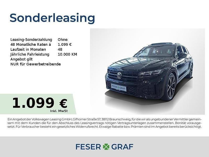 Grenadillschwarz metallic Neu 2025 VW Touareg R-line SUV | 99.780 € - Bild 1/4