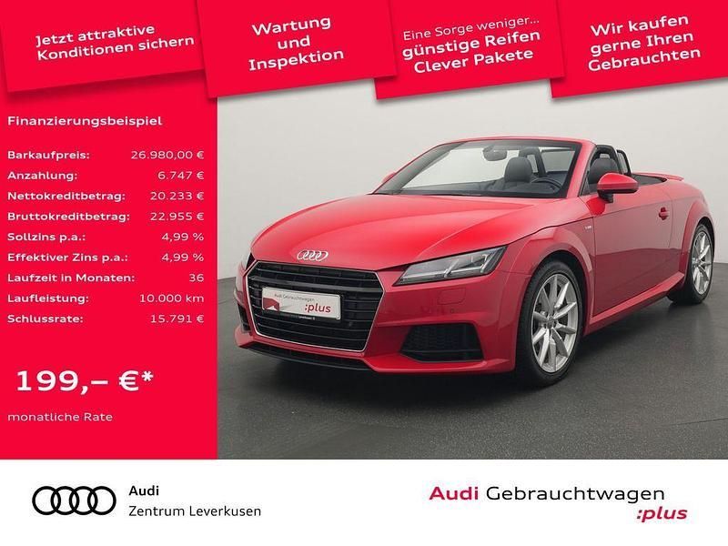 Tangorot Gebraucht 2018 Audi TT Comfort Cabrio | 26.980 € (Fairer Preis) - Bild 1/4