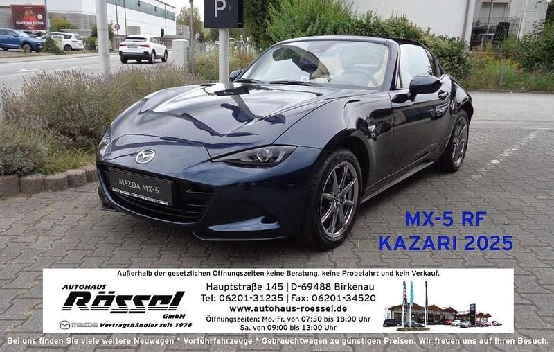 Neu Mazda MX5 Kazari 132 PS (97 kW) 2025 Deep crystal blue Cabrio
