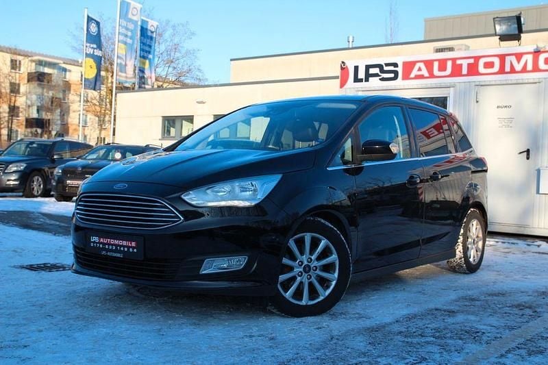 Schwarz Gebraucht 2015 Ford Grand C-Max Titanium Van / Kleinbus | 8.200 € (Guter Preis) - Bild 1/4