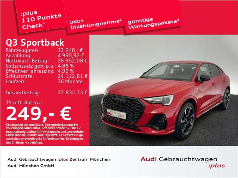 Tangorot metallic Gebraucht 2022 Audi Q3 S-Line SUV | 33.948 € (Guter Preis) - Bild 1/2