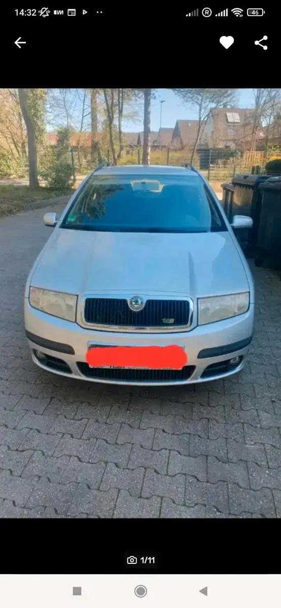 Second-hand Skoda Fabia 101 CP (74 kW) 2004 Argintiu Break