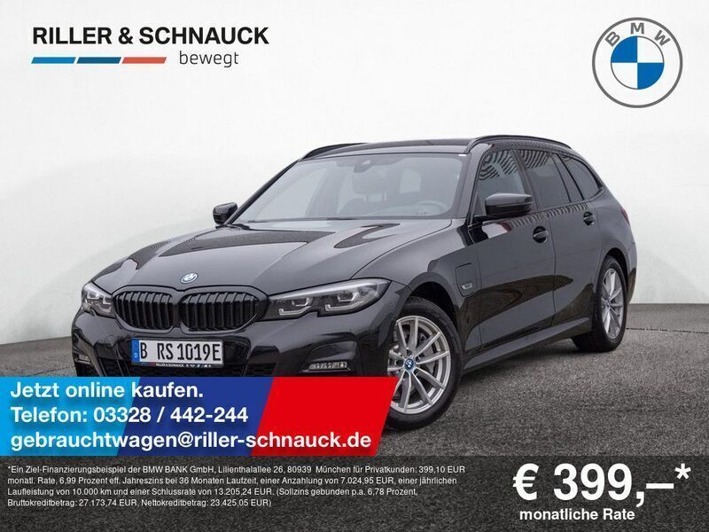 Schwarz Gebraucht 2021 BMW 330e M Sport Limousine | 30.450 € (Superpreis) - Bild 1/4