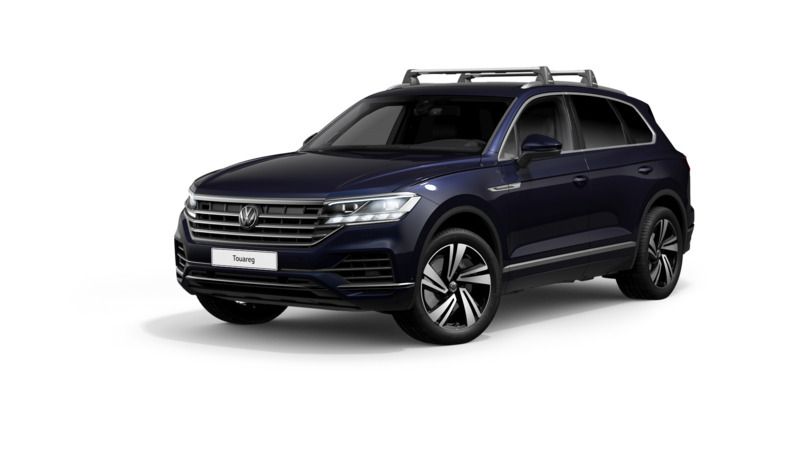 Moonlight blue perleffekt Gebraucht 2020 VW Touareg Elegance SUV | 58.990 € - Bild 1/4