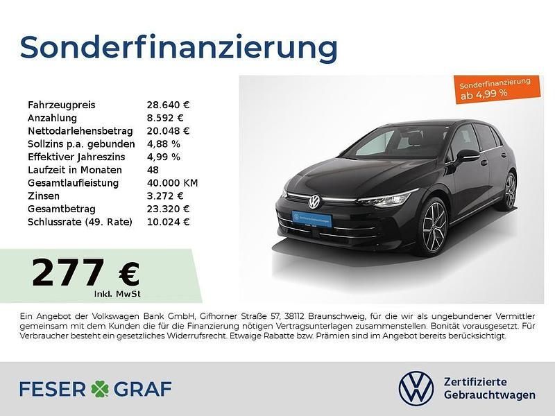 Schwarz Gebraucht 2024 VW Golf Edition Limousine | 28.640 € (Fairer Preis) - Bild 1/2