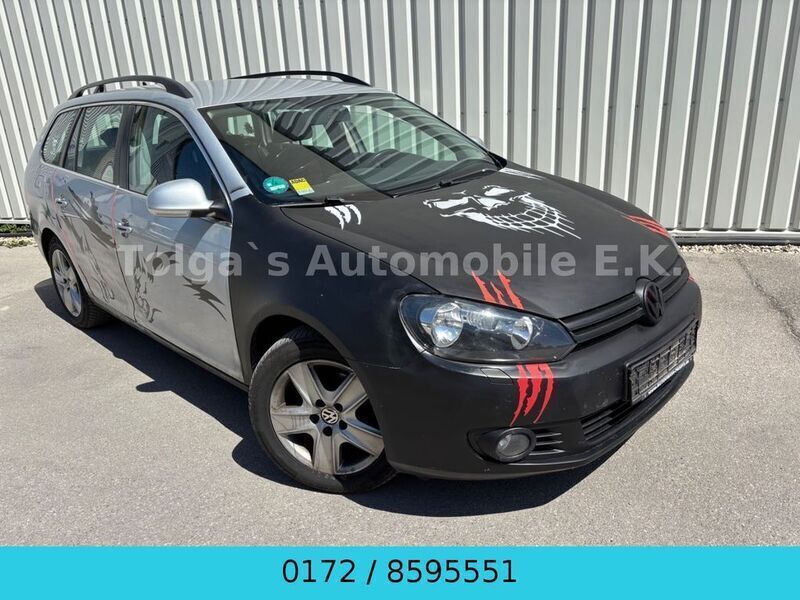 Silber Gebraucht 2010 VW Golf VI Comfortline Kombi | 1.495 € - Bild 1/4