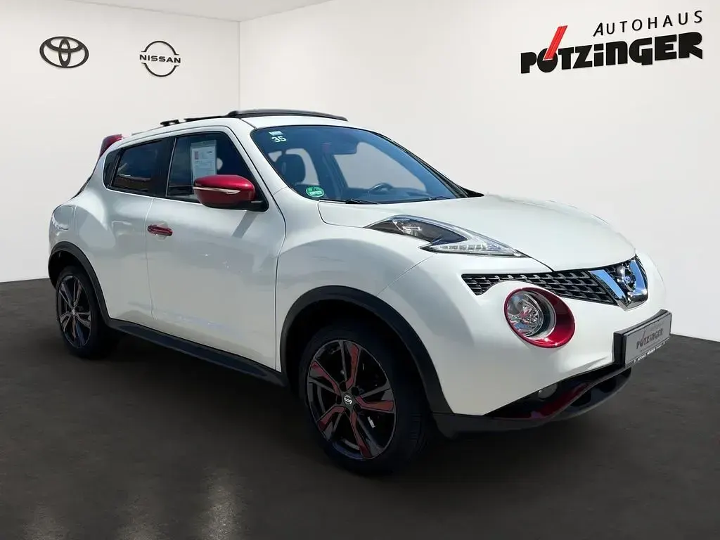 Gebraucht Nissan Juke N-Connecta 116 PS (85 kW) 2016 Pearl white metallic/red SUV
