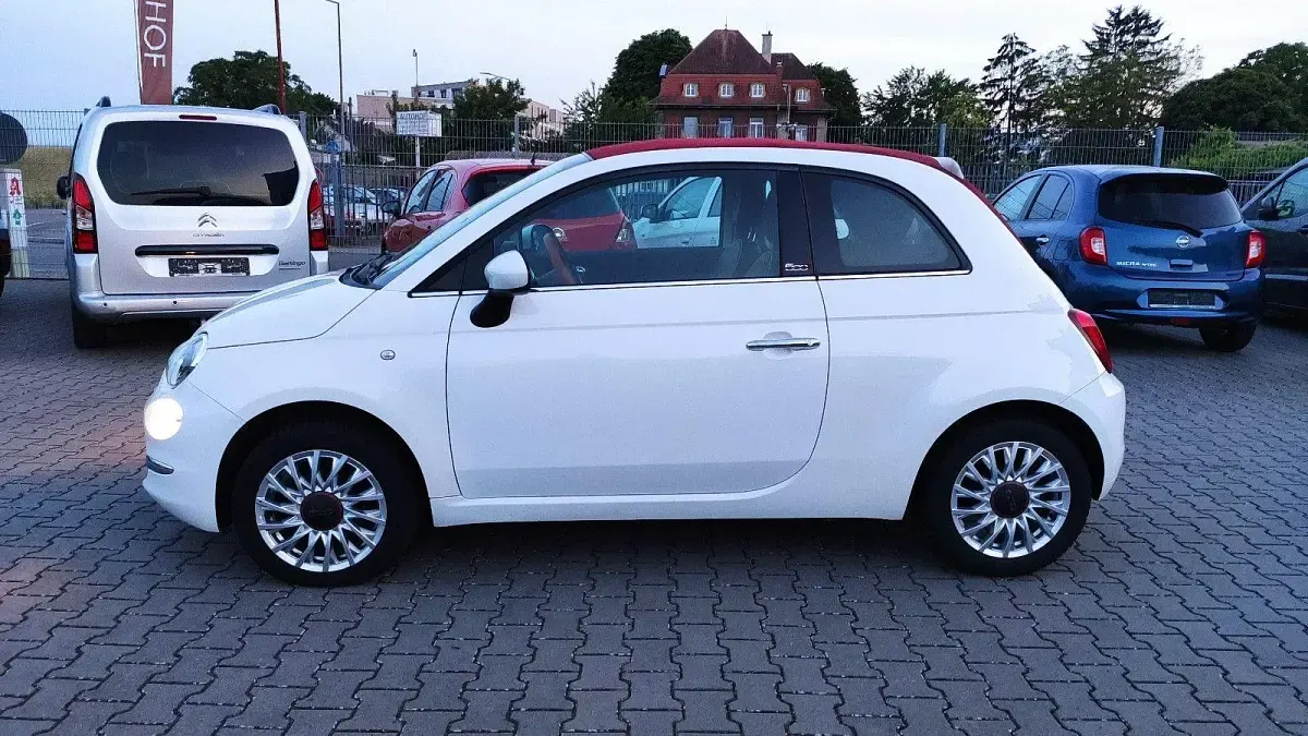 Gebraucht Fiat 500 Lounge 69 PS (50 kW) 2016 Weiß Cabrio