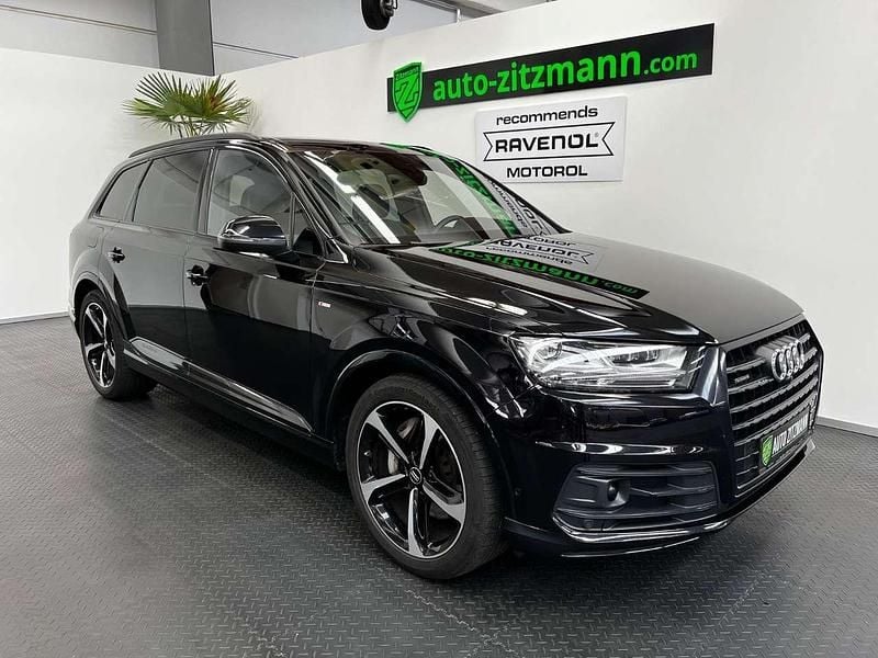 Orcaschwarz/deep black Gebraucht 2018 Audi Q7 S-Line SUV | 45.990 € - Bild 1/4