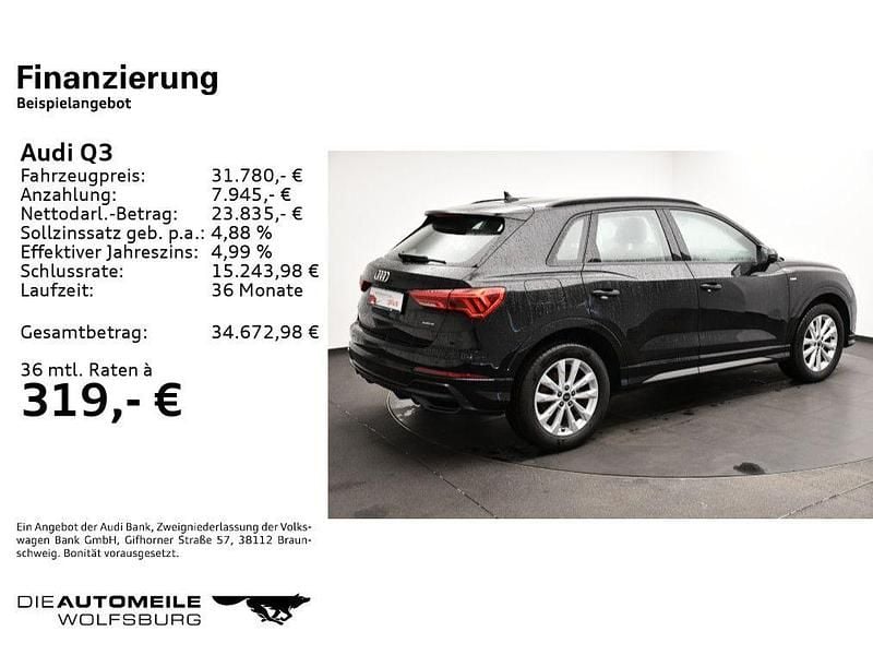 Gebraucht Audi Q3 S-Line 190 PS (139 kW) 2022 Mythosschwarz metallic SUV