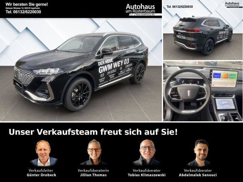 Black metallic Gebraucht 2024 Wey Coffee 02 Lux SUV | 44.480 € - Bild 1/4
